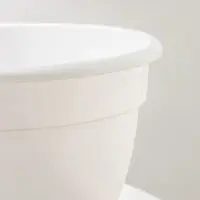 Горшок для цветов с поддоном &laquo;Антик&raquo;, 3,6 л, d=22 см, цвет белый