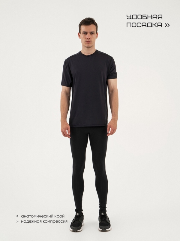 Тайтсы мужские Resport, р. 48, цвет чёрный, базовые Тайтсы мужские Resport, р. 48, цвет чёрный, базовые