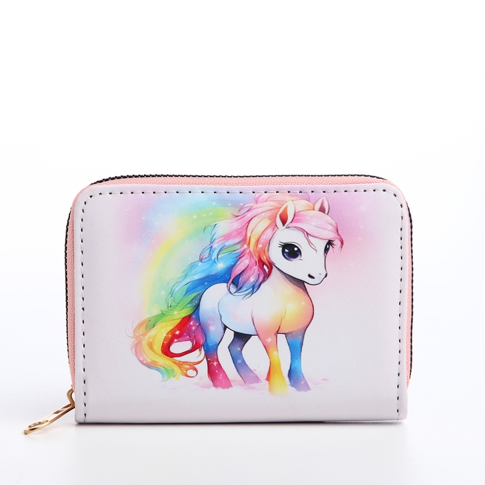 Кошелёк детский на молнии &laquo;Выбражулька&raquo;, цвет розовый