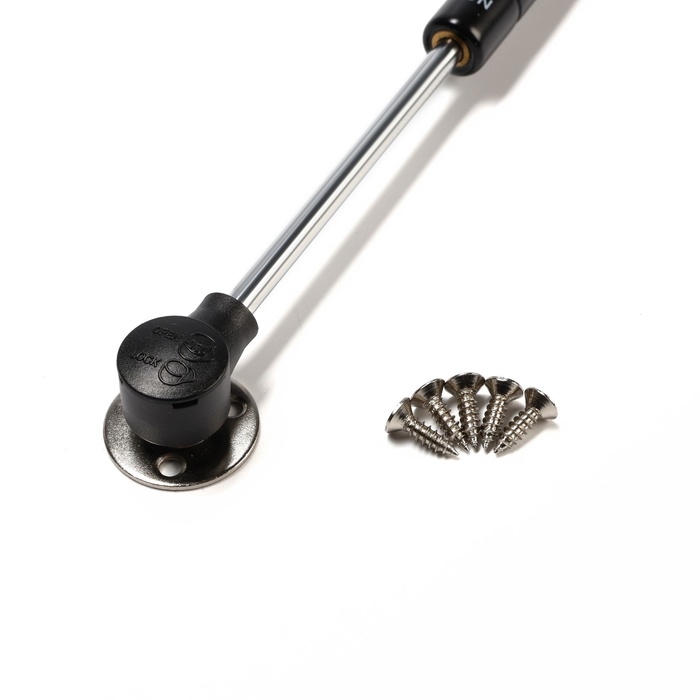 Газлифт 120N CAPPIO, доводчик, бесшумное открывание/закрывание, черный, 2 шт.