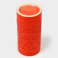 Стакан для коктейлей "Тики остров" красный