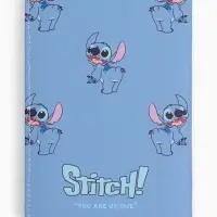 Ежедневник кожзам А5 "Стич на пляже", 80 л