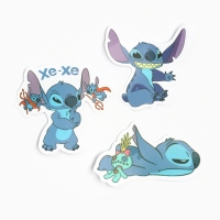 Фигурка-сюрприз «Космический друг Стич», коллекционная, 3 стикера в комплекте Фигурка-сюрприз «Космический друг Стич», коллекционная, 3 стикера в комплекте