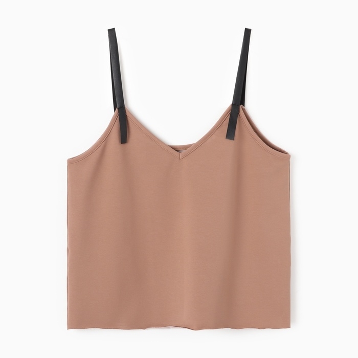 Топ женский на бретелях MINAKU : Casual Collection цвет бежевый, р-р 44