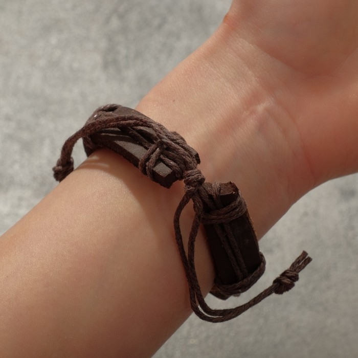 Браслет кожа &laquo;Стиль&raquo; сова, цвет коричневый в чернёном золоте, d=6 см