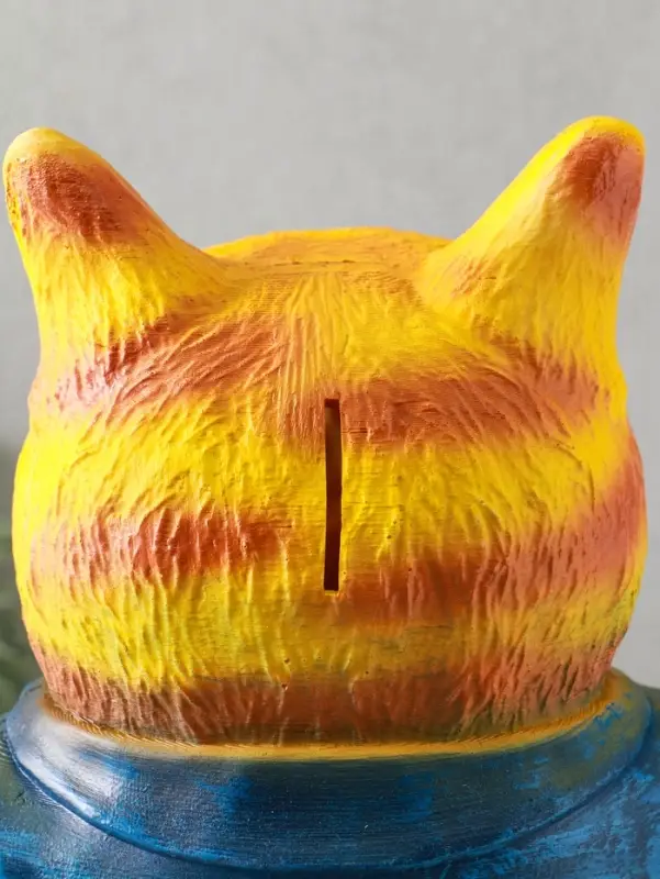 Копилка "Кот Тимофей" 35х22х15 см, рыжий