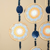 Ловец снов "Небесный покой" текстиль, ротанг 50х2х100 см Ловец снов "Небесный покой" текстиль, ротанг 50х2х100 см