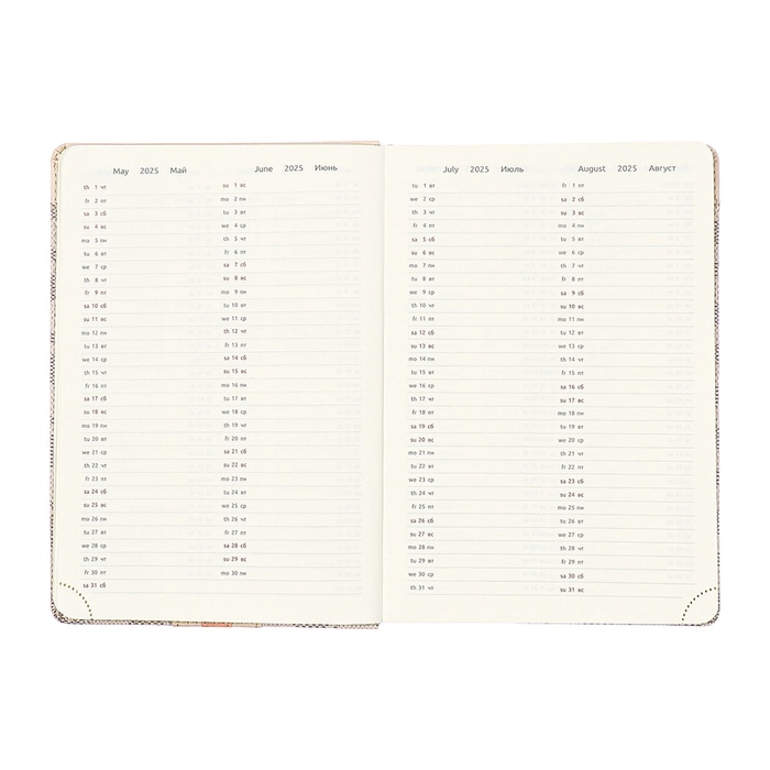 Ежедневник датированный 2025 года A5 168 листов, deVENTE. Expert, интегральная обложка кожзам, карман, перфорация, ляссе, кремовый блок 70 г/м2, серый