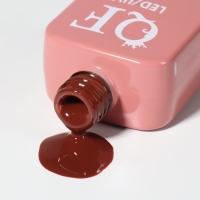 Гель лак для ногтей &laquo;SIMPLE&raquo;, 3-х фазный, 10 мл, LED/UV, цвет коричневый (124)