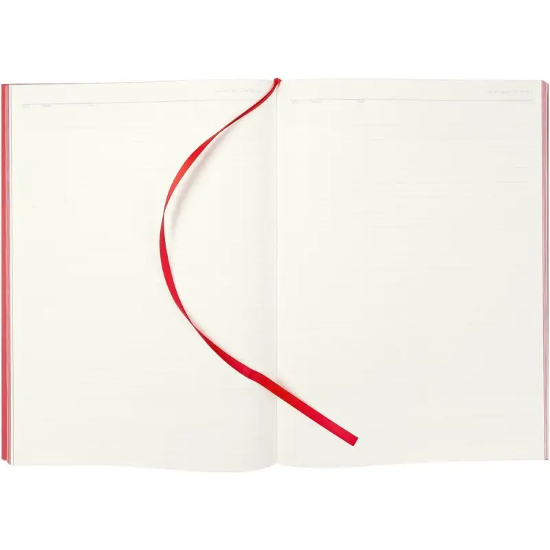 Ежедневник Flat Maxi, недатированный, красный