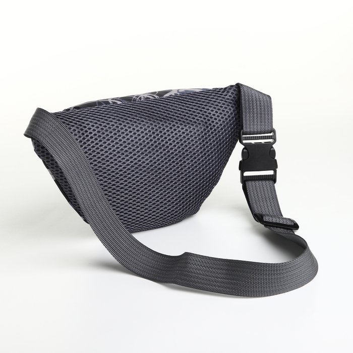 Сумка поясная детская на молнии, цвет чёрный Сумка поясная детская на молнии, цвет чёрный