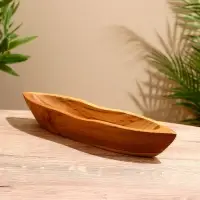 Блюдо &laquo;Лодочка&raquo;, 32&times;7&times;5 см, тиковое дерево