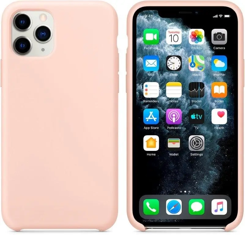 Чехол iPh 11 Pro Silicon Case 100% ORG Pink Sand