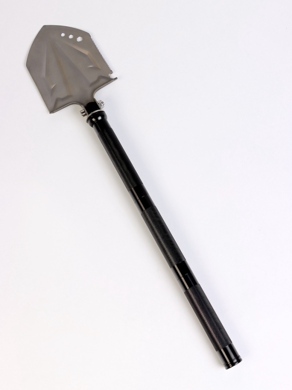 Лопата тактическая многофункциональная, с топором, в кейсе