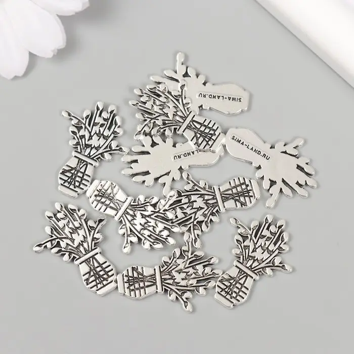 Декоративный элемент для творчества &laquo;Арт Узор. Верба в вазе&raquo;, 2.5&times;1.9 см