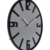 Часы настенные, интерьерные, бесшумные, d-40 см, металл с зеркалом