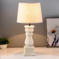 Настольная лампа "Стелла" Е14 40Вт серый 22,5х22,5х47см RISALUX Настольная лампа "Стелла" Е14 40Вт серый 22,5х22,5х47см RISALUX