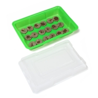 Мини-парник для рассады: торфяная таблетка d = 4,2 см (18 шт.), парник 36 × 25 см, зелёный Мини-парник для рассады: торфяная таблетка d = 4,2 см (18 шт.), парник 36 × 25 см, зелёный