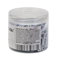 Скрепки 28мм белые в пластиковой тубе 150 штук, TOP Calligrata