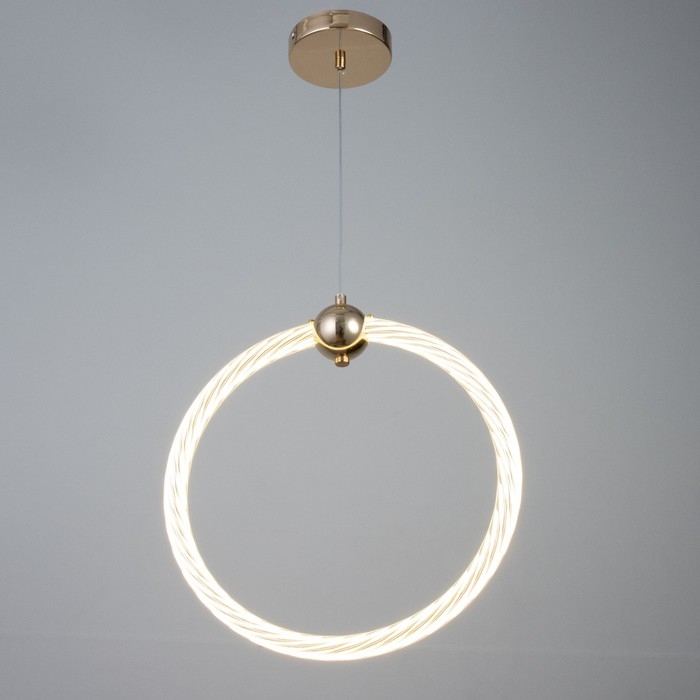 Светильник BayerLux "Круг" LED 32Вт золото 34,5х6х37-120 см