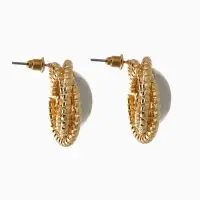 Серьги металл "Тренд" шар, цвет золото с серебром