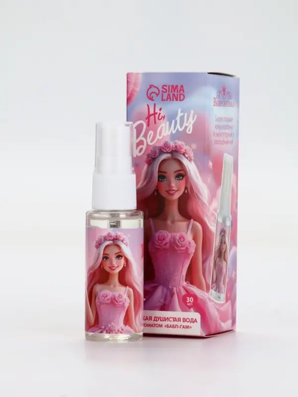 Душистая вода &laquo;Кукла-модель&raquo;, 30 мл, аромат бабл-гам