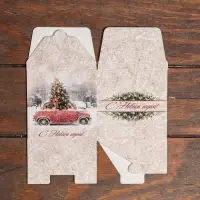 Коробка складная, подарочная новогодняя &laquo;Зимний пейзаж&raquo; 10&times;10&times;10 см