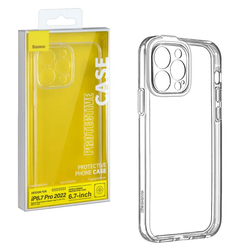 Чехол iPh 14 Pro Max (6.7) Simple Case Baseus прозрачный