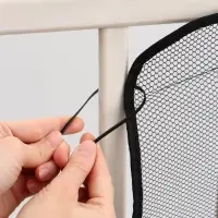 Защитная сетка ограждение для лестницы, 3 метра, цвет черный, Крошка Я