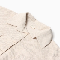 Блузка женская MINAKU: Velvet collection цвет молочный, р-р 42 Блузка женская MINAKU: Velvet collection цвет молочный, р-р 42