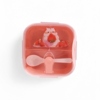Ланч-бокс с клапаном, 3 секции, "Хомячок", 14 х 14 х 5 см