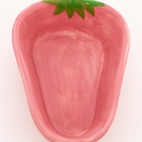 Миска керамическая для грызунов "Клубника" 10 х 11 х 4 см