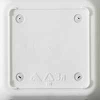 Горшок для цветов с поддоном &laquo;Лозанна&raquo;, 3 л, пластиклвый, цвет белый