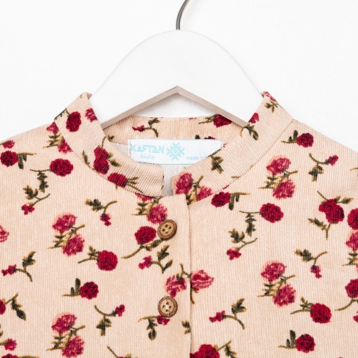 Платье детское KAFTAN Платье детское KAFTAN "Цветы", р. 34 (122-128), бежевый