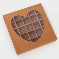 Коробка для 25 конфет, 22 х 22 х 3,5 см. Кондитерская упаковка Коробка для 25 конфет, 22 х 22 х 3,5 см. Кондитерская упаковка