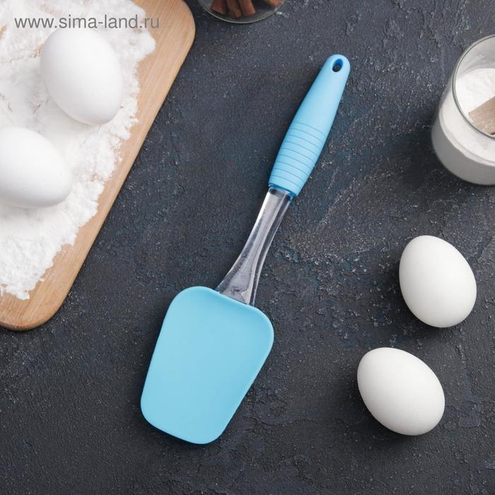 Лопатка Доляна &laquo;Про&raquo;, силикон, 25,5 см, цвет МИКС