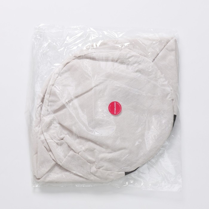 Корзина бельевая текстильная Доляна &laquo;Панда&raquo;, 30&times;30&times;30 см, цвет белый