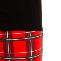 Пижама новогодняя мужская KAFTAN "Дед Мороз", цвет красный/чёрный, размер 54 Пижама новогодняя мужская KAFTAN "Дед Мороз", цвет красный/чёрный, размер 54