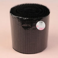 Лента с имитацией страз, 12 см, 9 &plusmn; 1 м, цвет чёрный