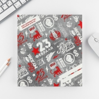 Подарочный набор "23 февраля": ежедневник 80 листов и ручка