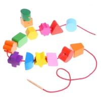 Счётный материал «Бусы. Геометрия», 15 деталей Счётный материал «Бусы. Геометрия», 15 деталей