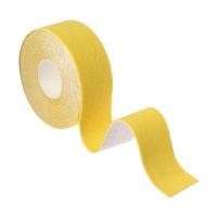 Кинезио - тейп, 2,5 см &times; 5 м, цвет жёлтый