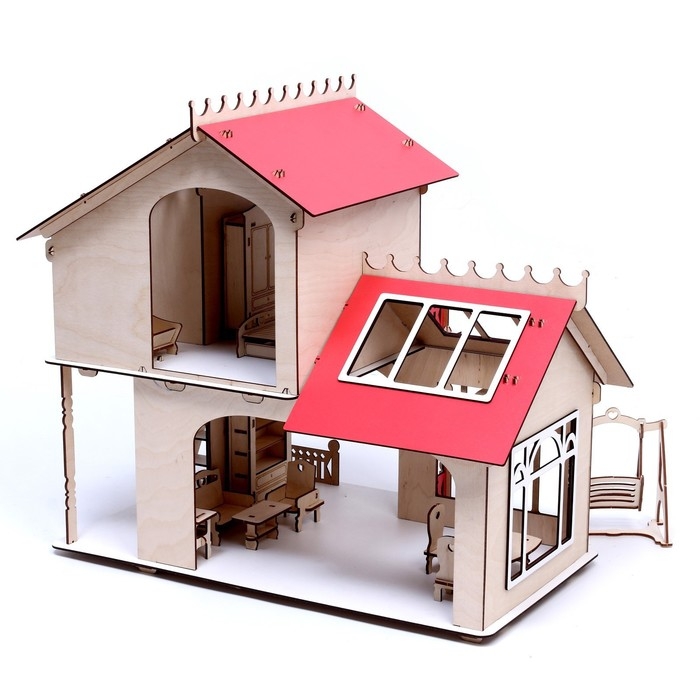 Кукольный дом, с мебелью &laquo;Загородный коттедж&raquo;