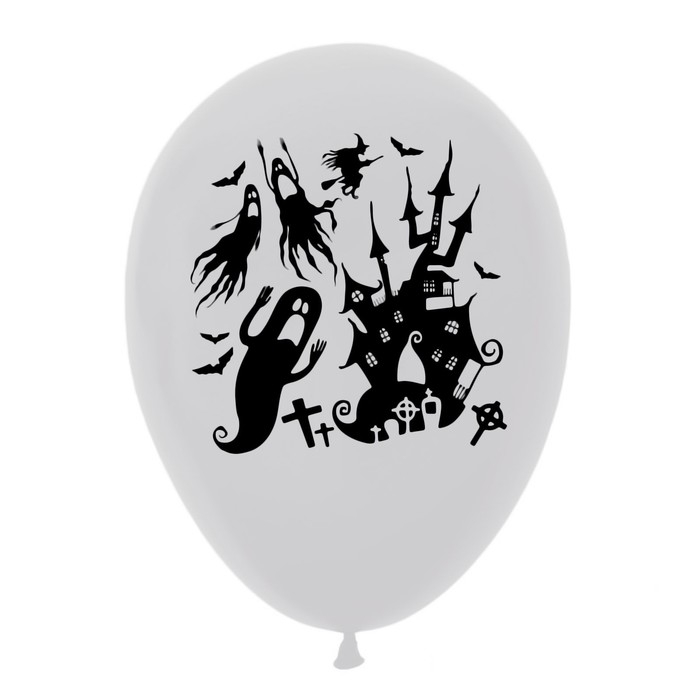 Воздушный шар латексный 12" &laquo;Страшилки, 50 шт., МИКС