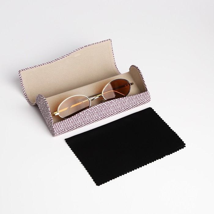 Футляр для очков на магните, длина 16 см, цвет фиолетовый Футляр для очков на магните, длина 16 см, цвет фиолетовый