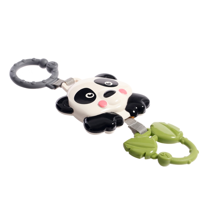 Музыкальная подвеска &laquo;Весёлые зверята: Панда&raquo;, ручка для крепления, звук