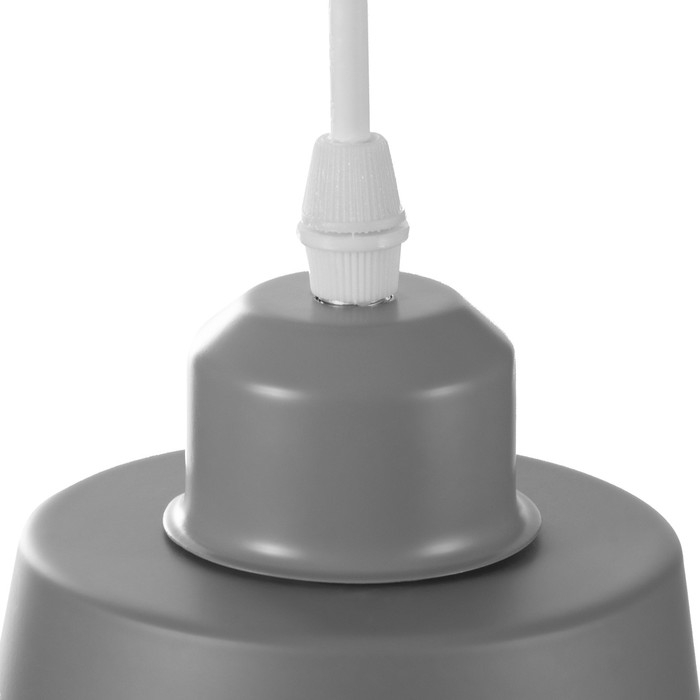 Светильник BayerLux Подвес Светильник BayerLux Подвес "Цилиндр" 1x40Вт E27 серый 13х13х16-96 см