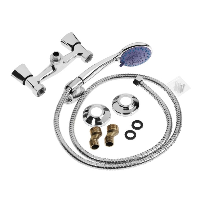 Смеситель для душа ZEIN Z3725, двухвентильный, лейка 3 режима, шланг 150 см, хром Смеситель для душа ZEIN Z3725, двухвентильный, лейка 3 режима, шланг 150 см, хром