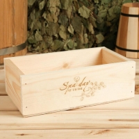 Ящик деревянный "Spa day at home", 24.5&times;14&times;8 см, микс