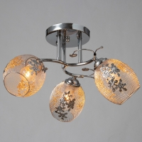 Люстра Рошель 3x60Вт E27 хром 42х42х26см.